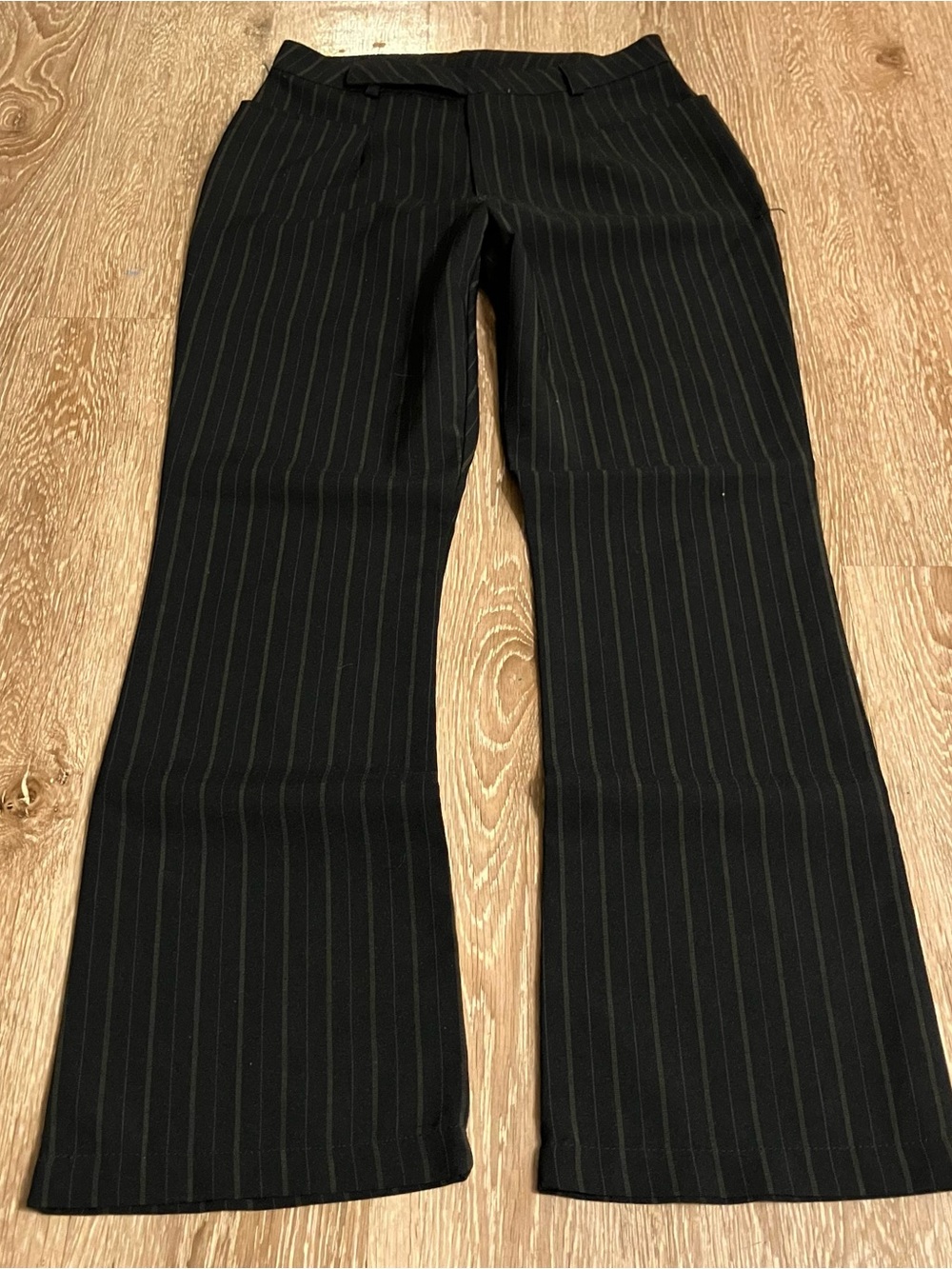 Xhilaration 90s Vintage Black Pinstripe Dress Pants Trousers USA Made